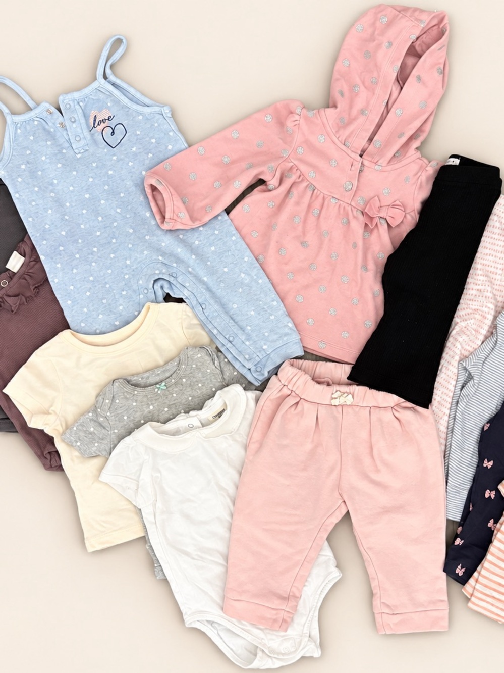 Baby Girls 13-Piece Capsule Wardrobe Size 6-12M